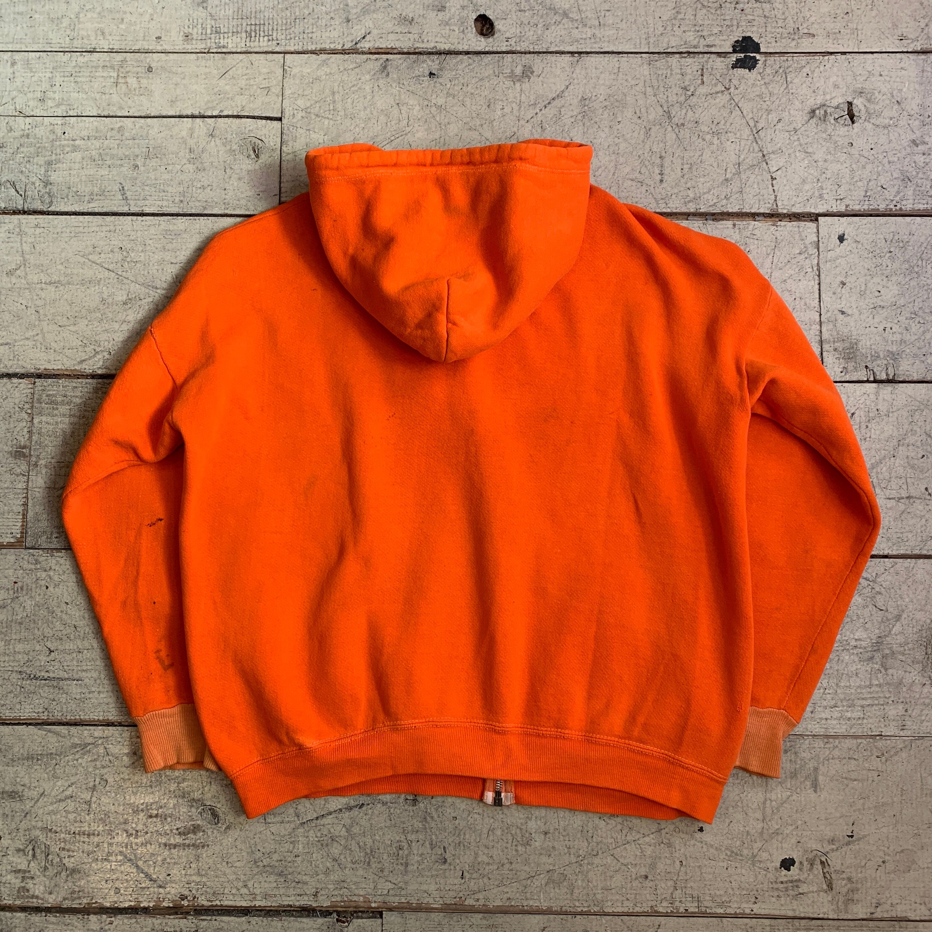 60s unknown separate pocket zip-up sweat hoodie | What’z up powered by BASE