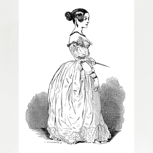 [004] Anna Karenina 1845年頃フランスの印刷所に保管されていた 木口木版画（西洋木版）八つ切り