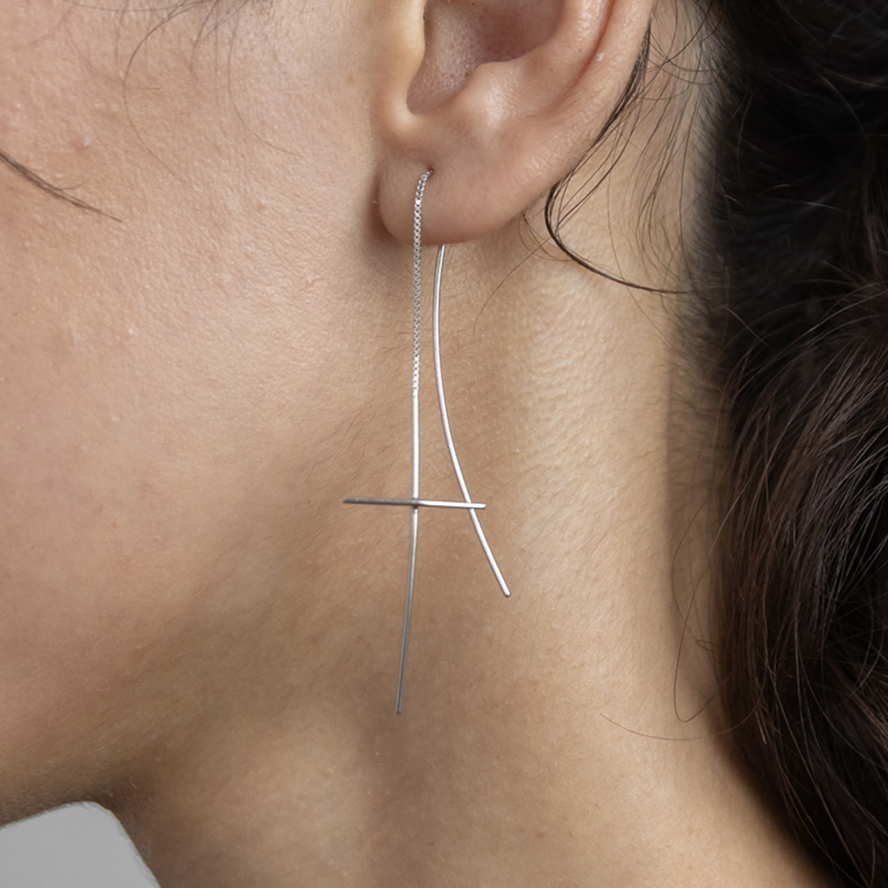 【クリックポスト】SILVER925 チェーンピアス 2518