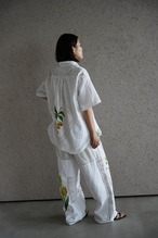 lace open collar shirt backcherry