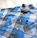 60s  GRANT CREST 〝GRANELA〟 Ombre Check Rayon Shirt  / Size表記⚠︎ 16 - 16H （ 実寸 S程度 ）