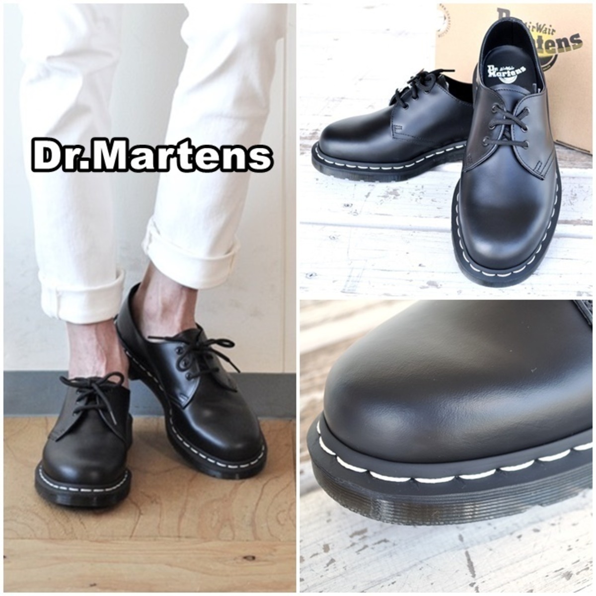 Dr.Martens ドクターマーチン 1461Z 3EYE SHOE WHITE WELT 24757001  