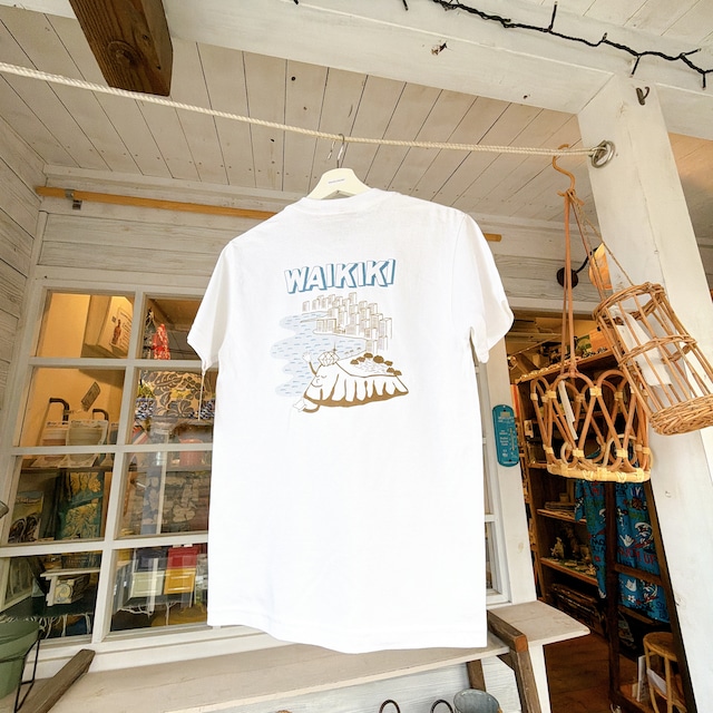 Tシャツ WAIKĪKĪ VIEW　(バックプリント) / WIMINI HAWAII ウィミニ ハワイ