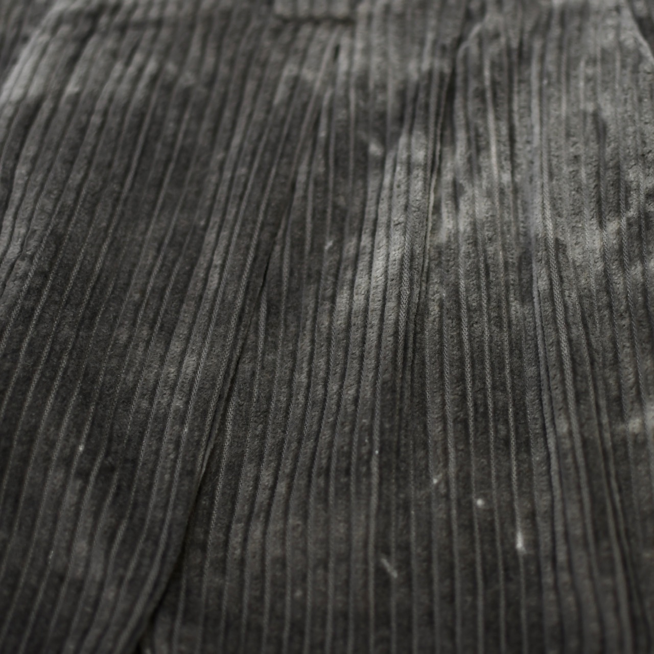 bleached wide corduroy pants gray