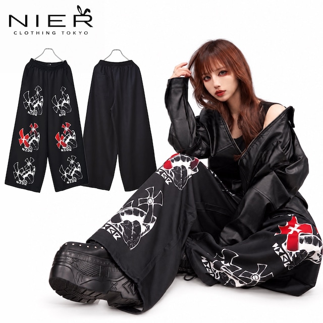 《10/10日限定新作半額MEGA SALE》SUPER LONG SIX FACE WIDE PANTS