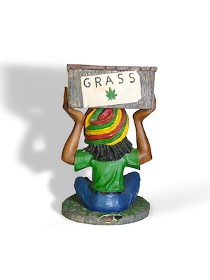 ヴィンテージ雑貨 ラスタマン GRASS フィギュア 置物（レゲエ／ラスタカラー）