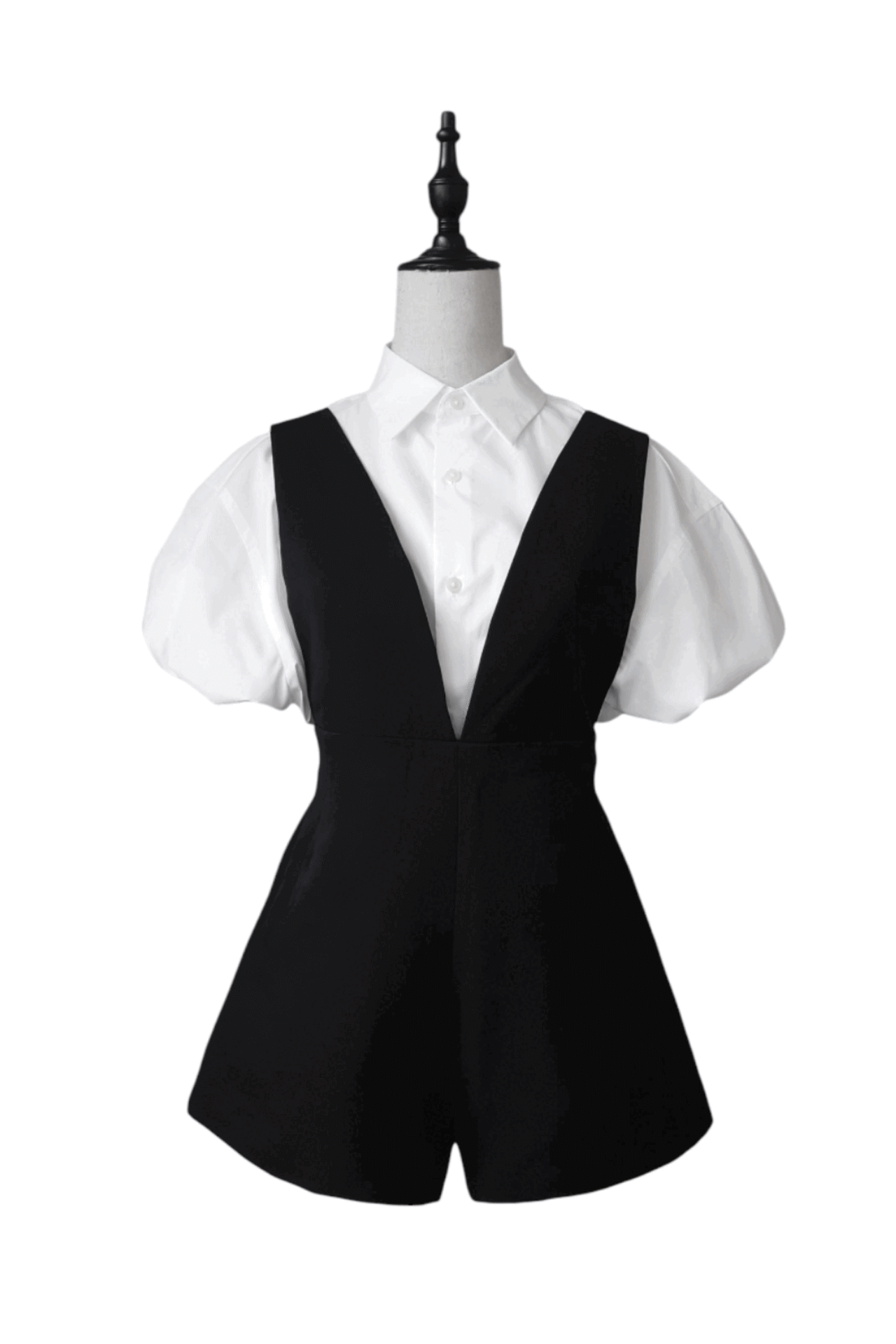 【全身長対応】Vneck クラシックオールインワン