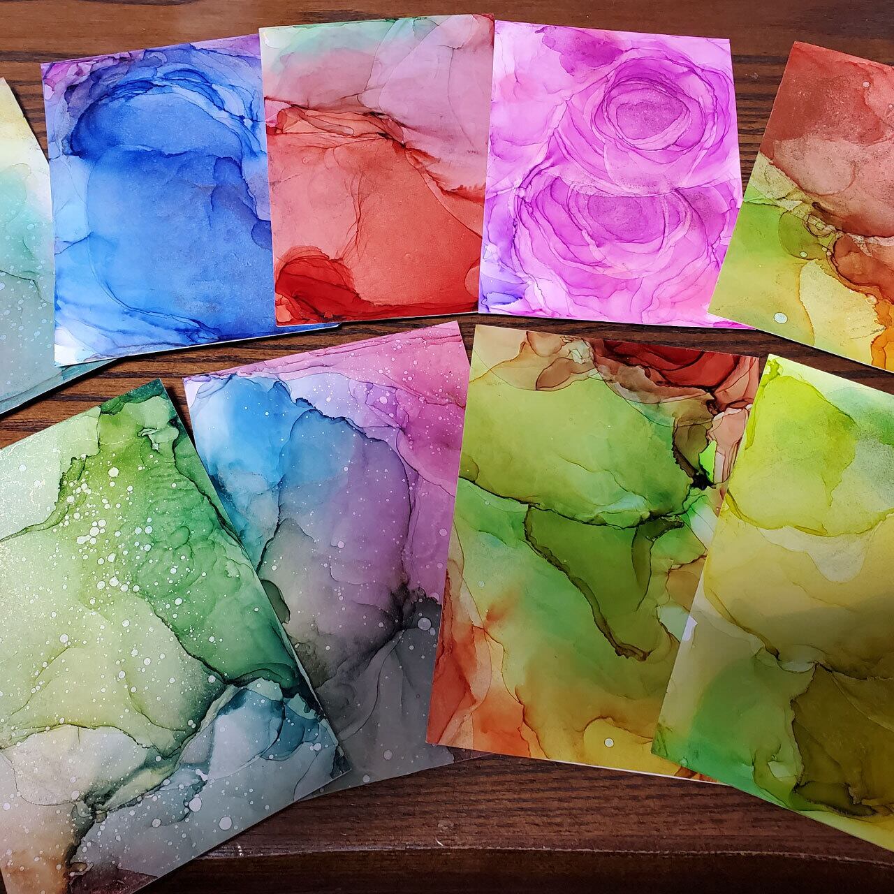 アルコールインクアート体験 対面レッスン | あとりえ 虹心~nico