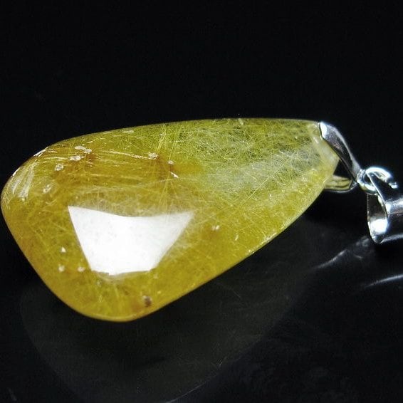 ルチルクォーツ ペンダント 一点物 メール便可 [M便 1/20] 112-13065