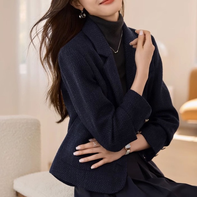 テーラードカラーダブルボタンジャケット  K1030