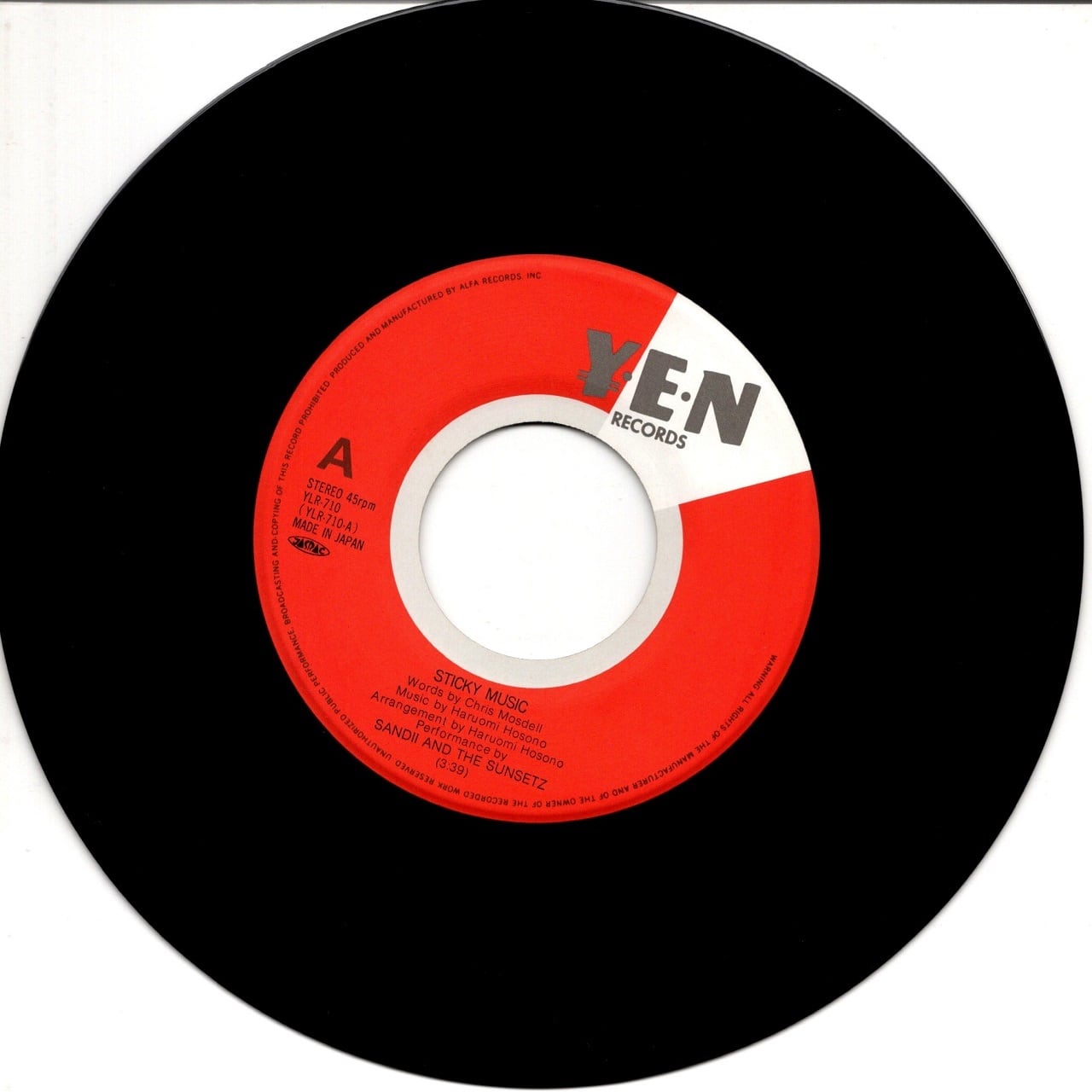 ★◆ サンディー&サンセッツ ★EP★ スティッキー・ミュージック STICKY MUSIC / THE MIRRORS OF EYES ★ 細野晴臣 久保田真箏 久保田麻琴 Sandii and the Sunsetz - Sticky Music - YouTube