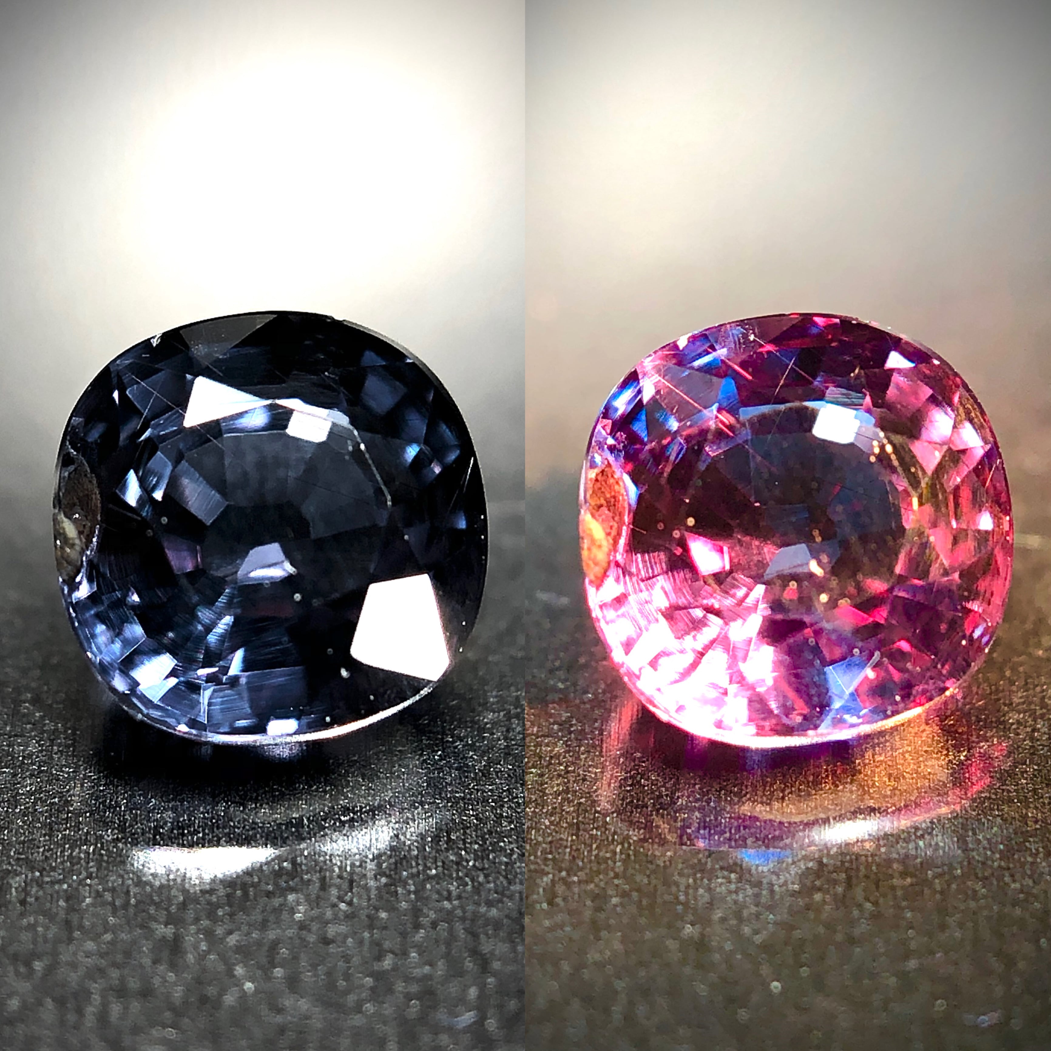 唯一無二のベキリーブルー 0.64ct 天然 カラーチェンジ ガーネット