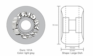 FRIDAY SKATEBOARD  WHEEL / 57mm