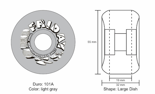 FRIDAY SKATEBOARD  WHEEL / 57mm