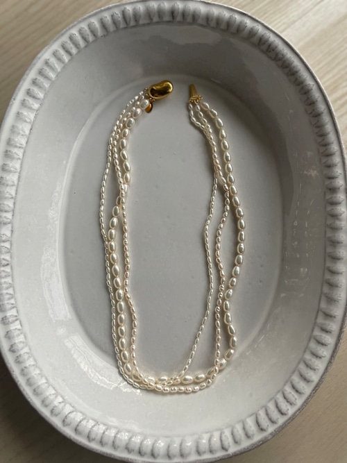 new! triplemixpearl necklace new! triplemixpearl necklace