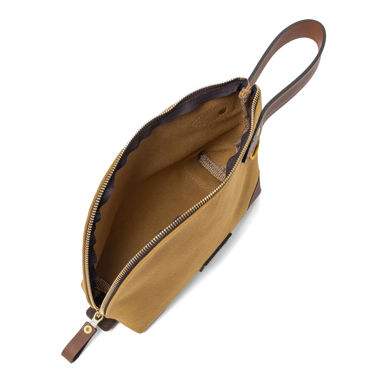 ZIPPED POUCH 3rd / DALBY CANVAS  KHAKI - 8