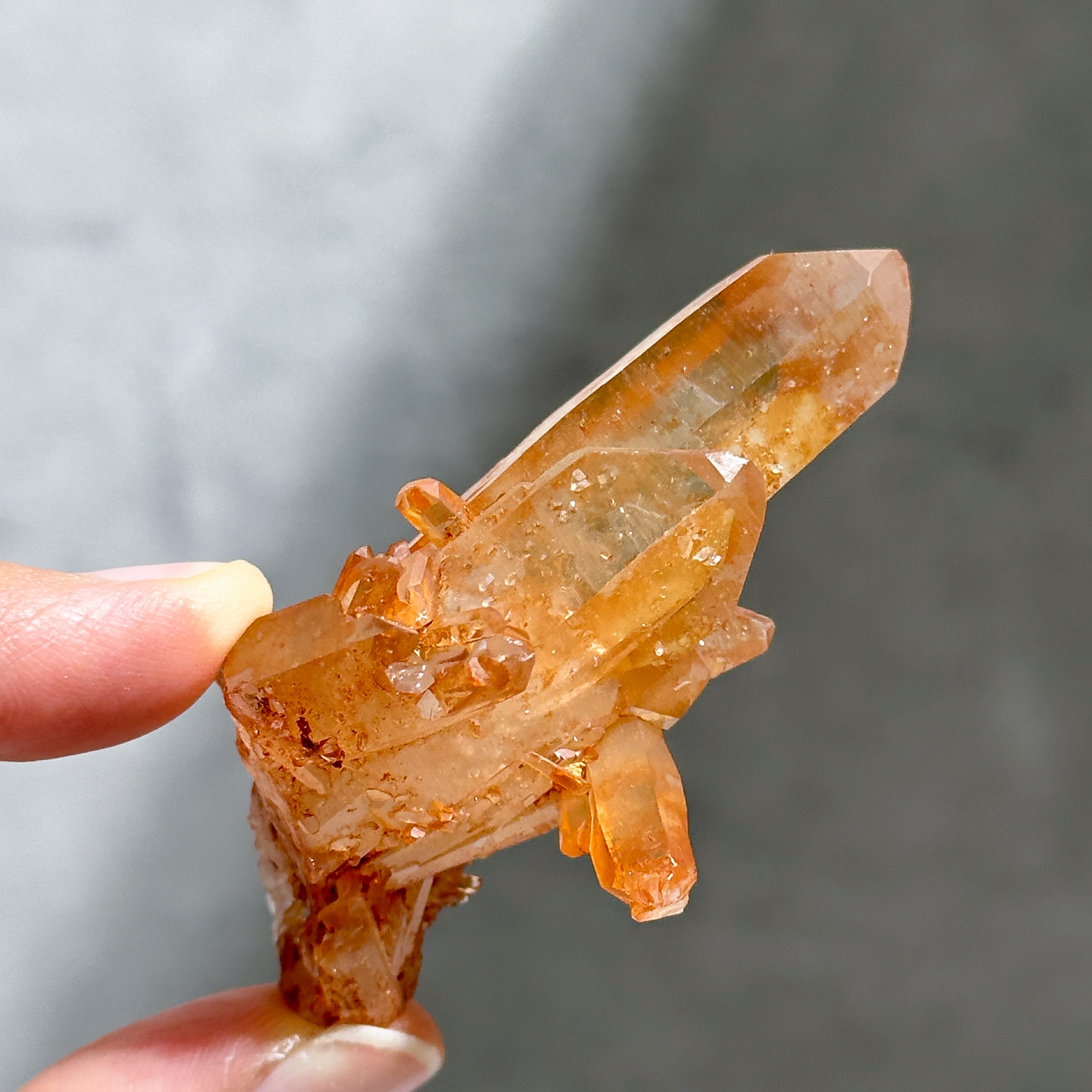 ミナスジェライス産タンジェリンクォーツ クラスター24◇ Tangerine