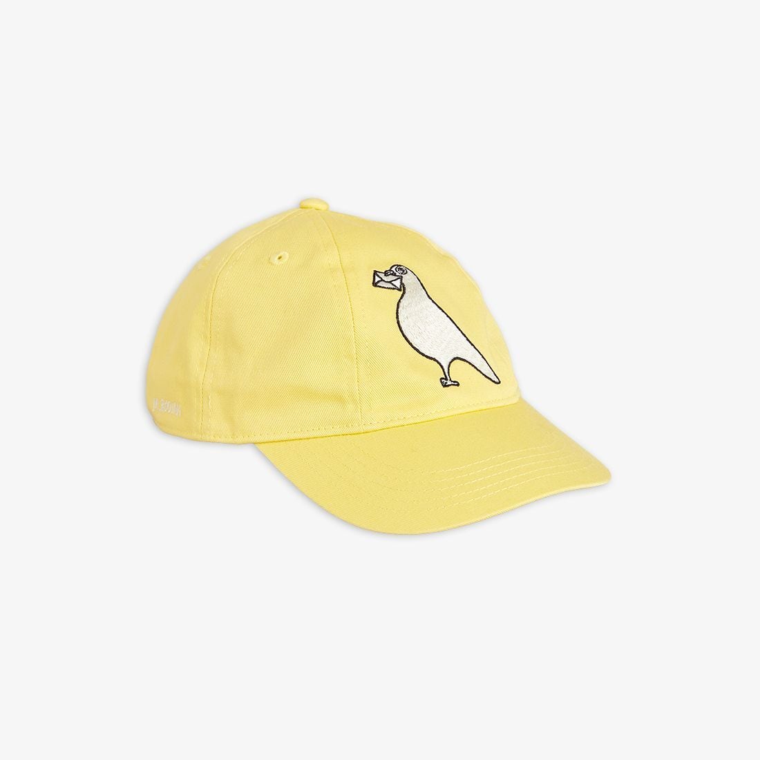 «即納»«MINI RODINI» ミニロディーニ PIGEON EMBROIDERED CAP yellow