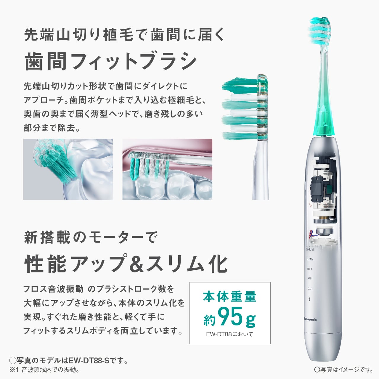 Panasonic ドルツプレミアム W音波振動ハブラシ EW-DP58 | NAKAHARA DENKI