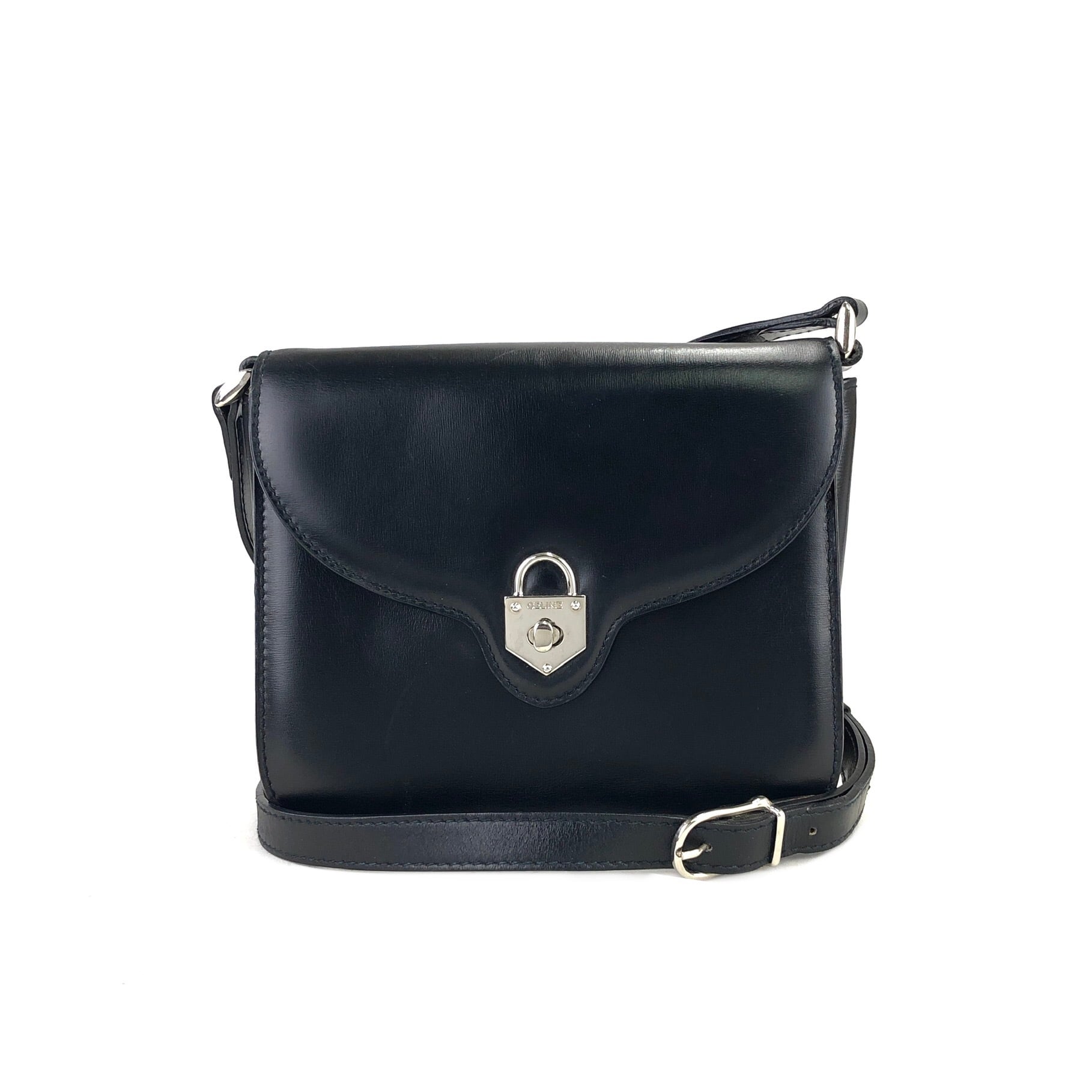 CELINE セリーヌ カデナ ターンロック レザー ポシェット クロスボディ