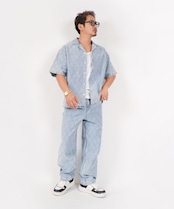 【#Re:room】VINTAGE DIAMOND QUILT STITCH DENIM［REP248］