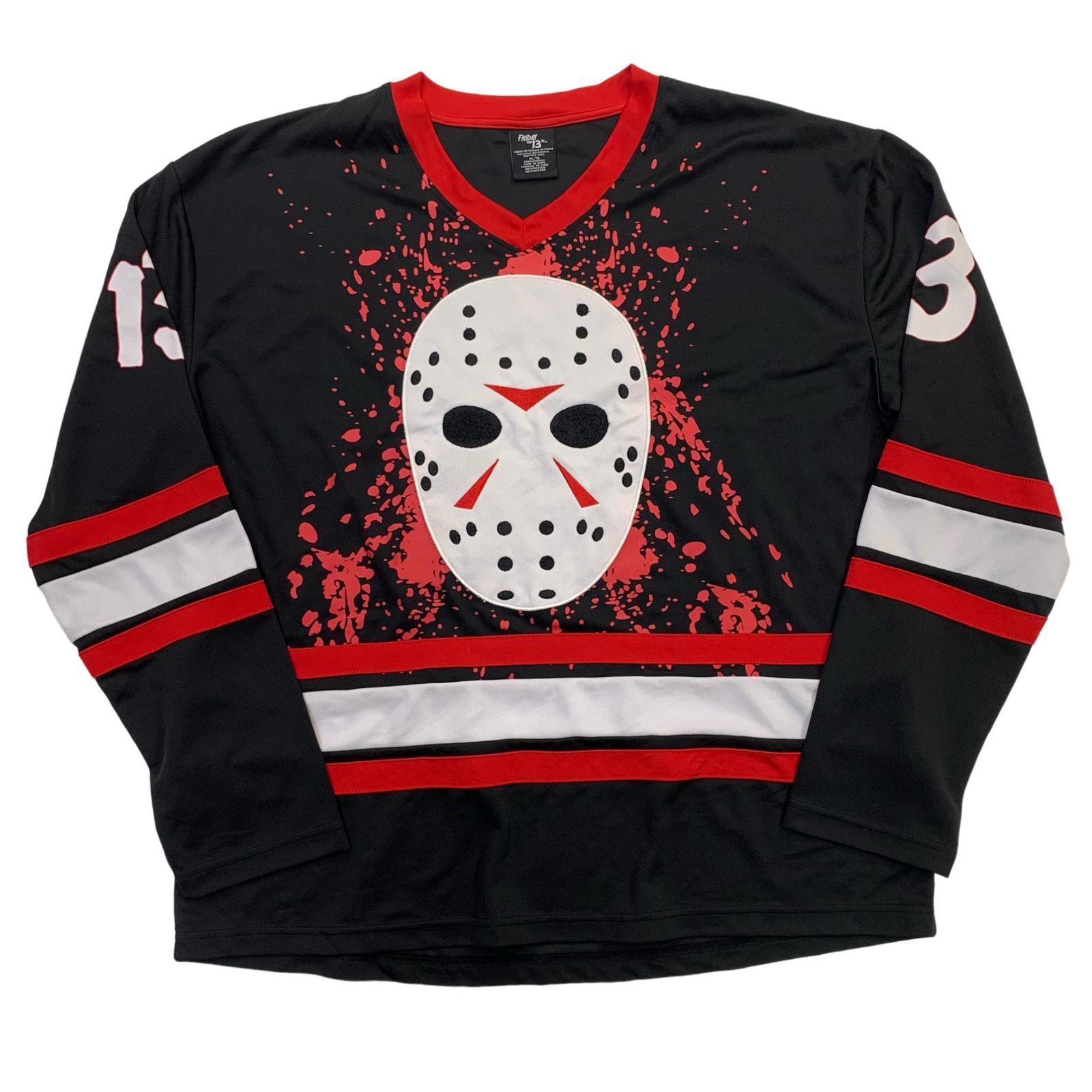 13日の金曜日 FRIDAYTHE 13TH ホッケーシャツ ブラック サイズ：XL
