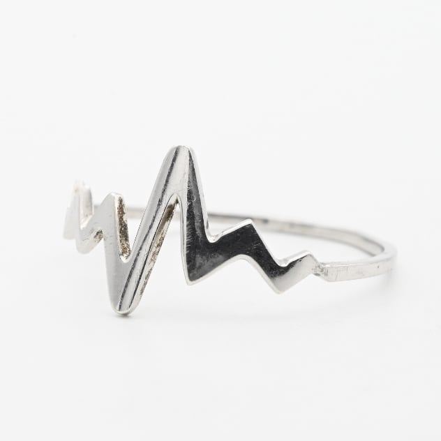 Random ZIGZAG Design Thin Ring #20.5 / Denmark