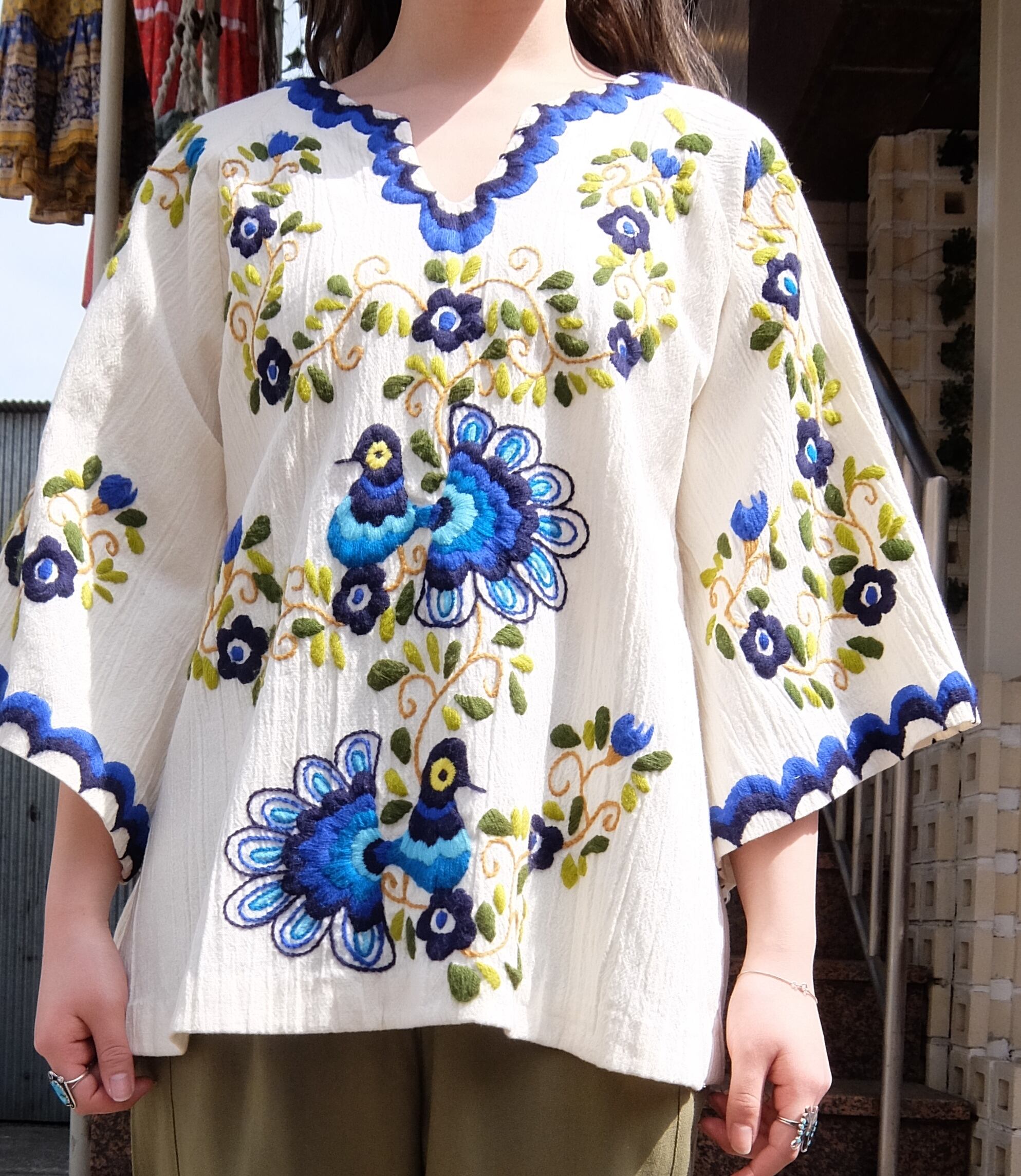 Embroidery vintage tunic／ヴィンテージ 刺繍 チュニック | BIG TIME ｜ヴィンテージ 古着  BIGTIME（ビッグタイム） powered by BASE