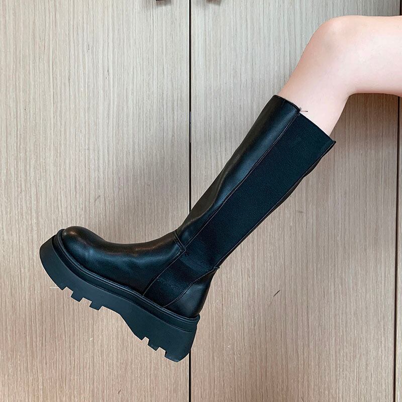 ブーツレディーススプリングオータムスタイルロング ニーハイ ハイヒール 靴 シューズ 春物 秋物 部族の婦人靴77491115216