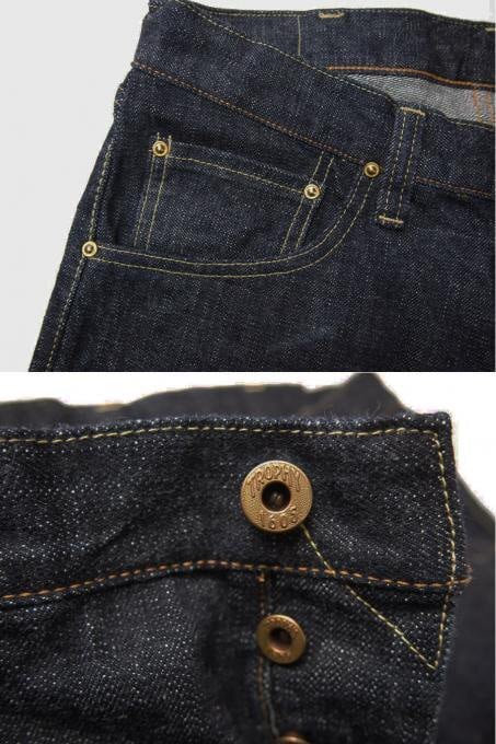 パッチ TROPHY CLOTHING 1608 W KNEE NARROW DIRT DENIM | Pay ID