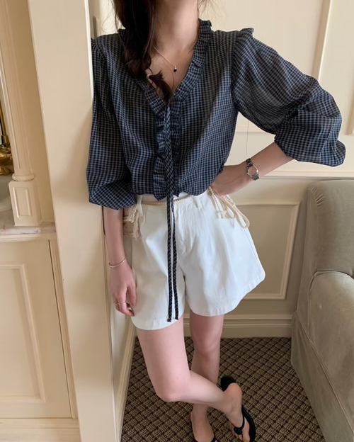 (予約) pretty young thing / Cheko blouse 2color