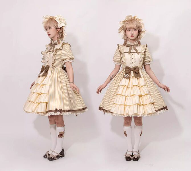 ロリータファッション 甘ロリ ワンピース のみ チョコレート チョコ