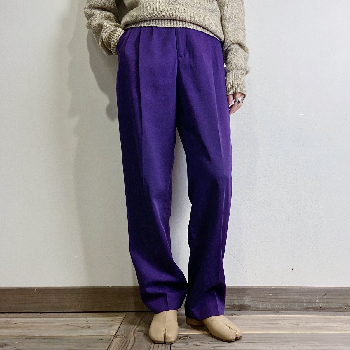 purple slacks pants | LEMON