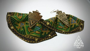 Tyrolean ethnic earrings