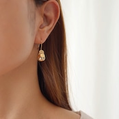 281P metalバロックパールピアス
