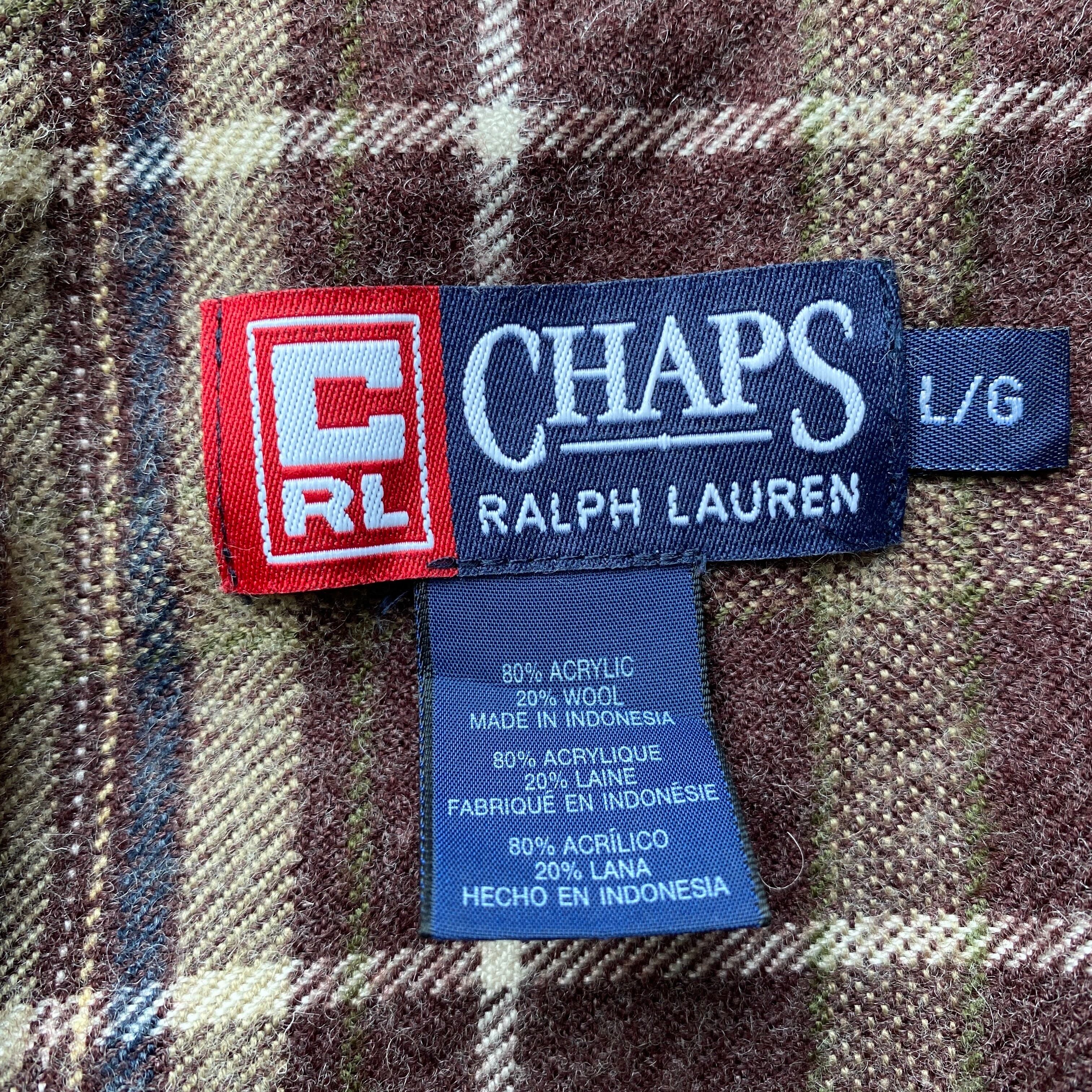 CHAPS チャップス ラルフローレン 長袖シャツ ネルシャツ チェック L