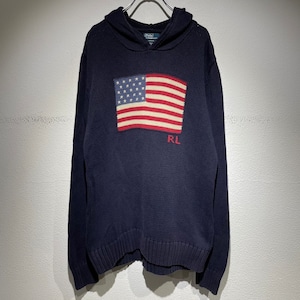 POLO used cotton knit hoodie