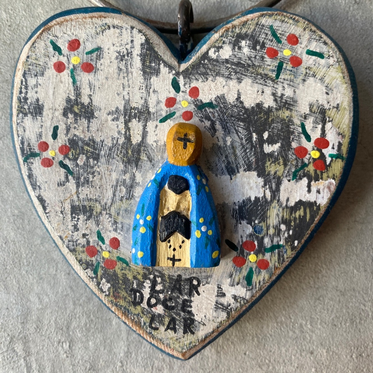 フォークアート OA 壁掛け アイアン アパレシーダ ブルー