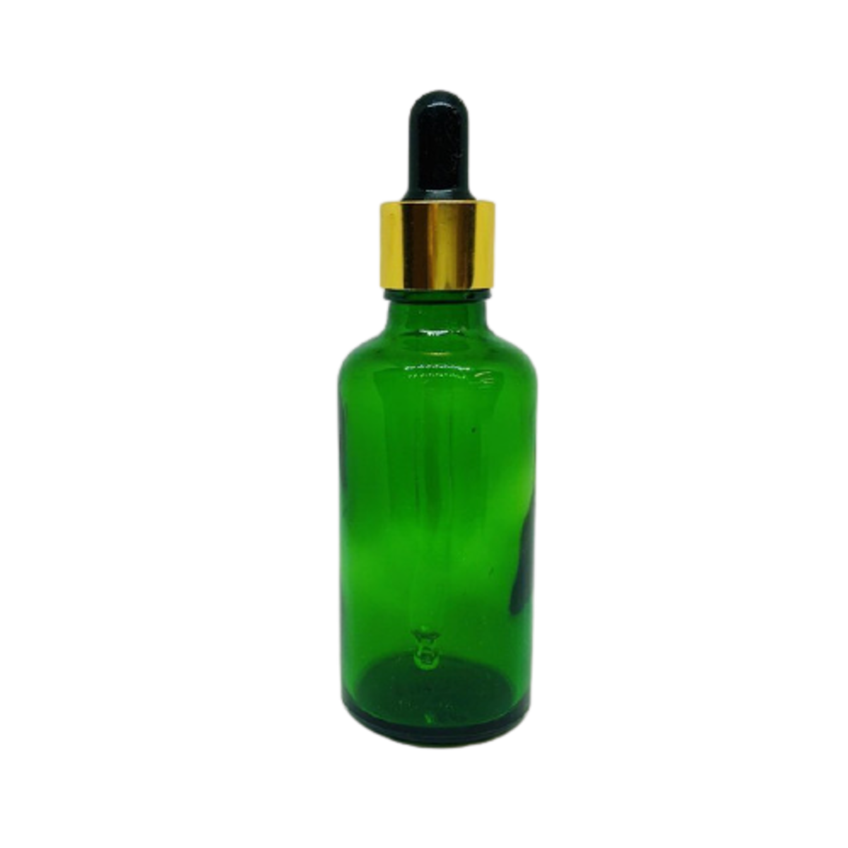 【スポイト ボトルグラス】50ml 緑色 グリーン 遮光 ガラス製 黒色