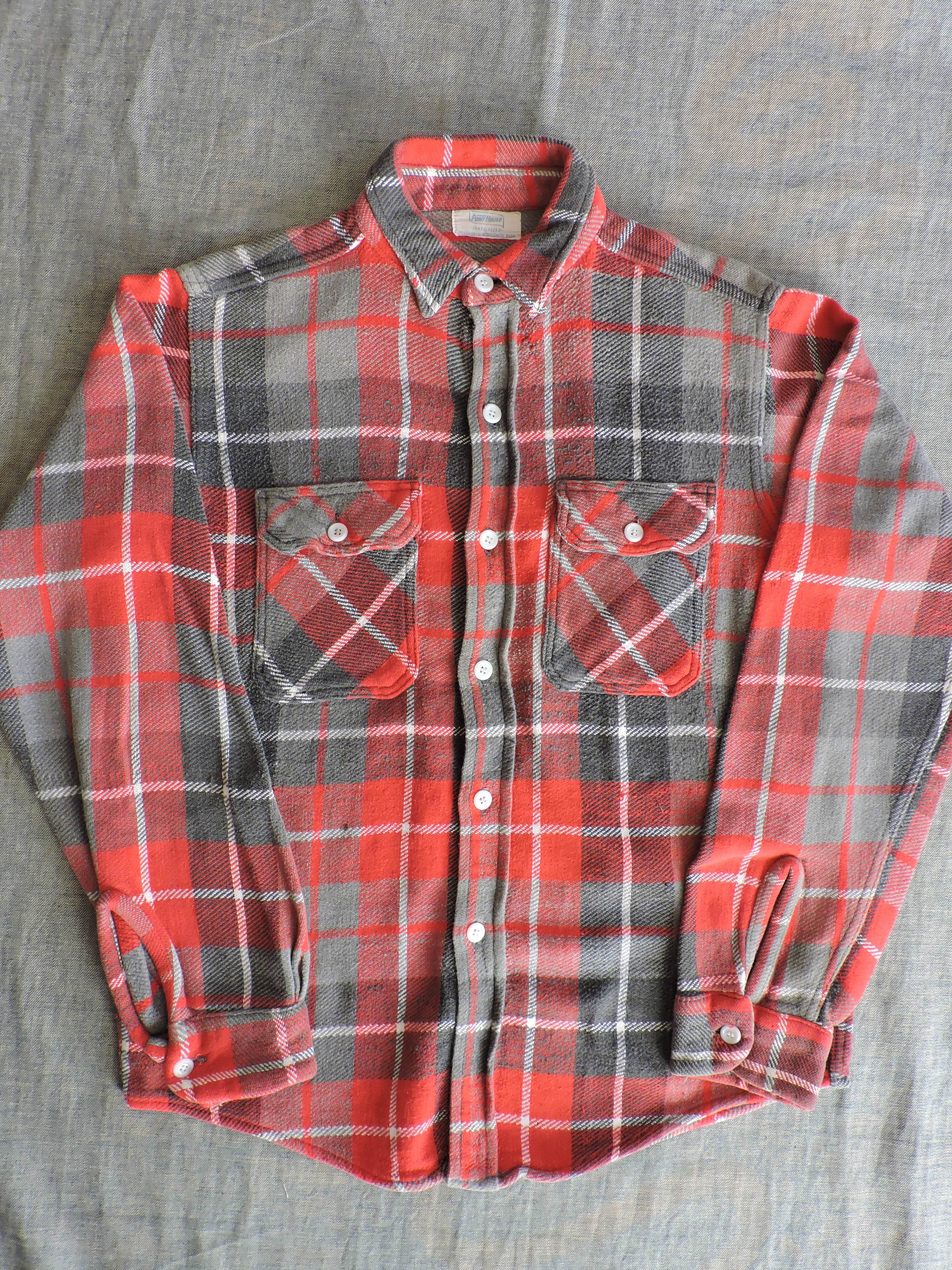 1960s POWRHOUSE(パワーハウス) ヘビーフランネルシャツ SIZE:-(M