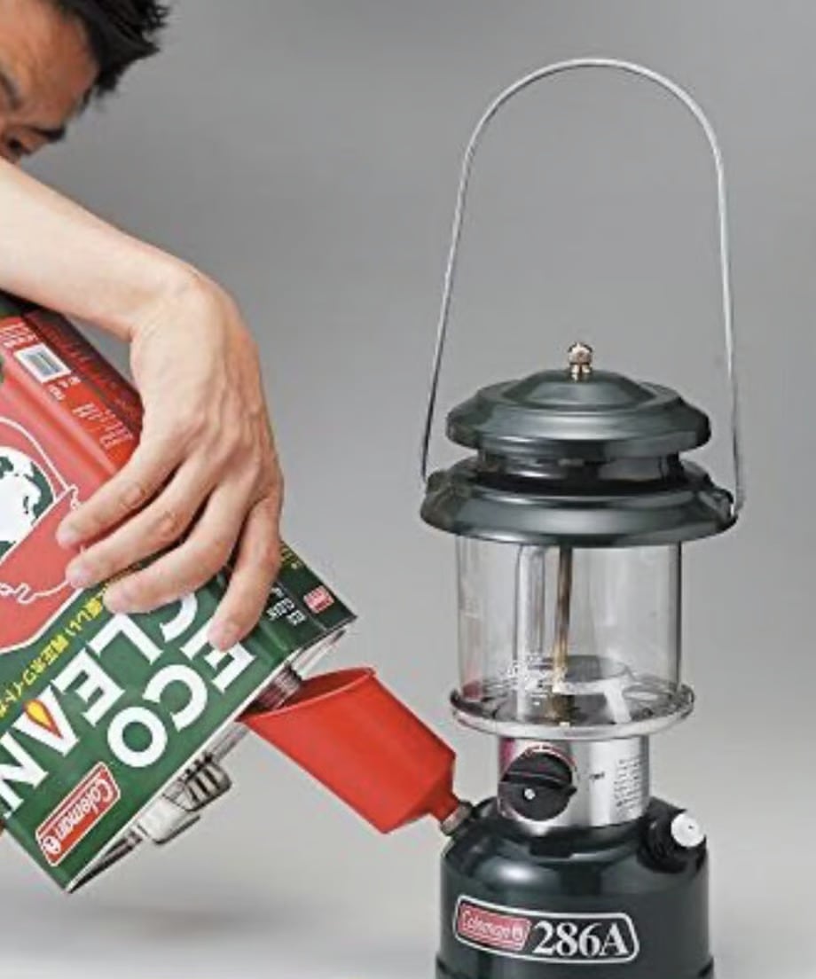 CL28 再塗装◎ 1996/06製造◎ ホワイト ガソリンランタン COLEMAN 純正ホワイトガソリン『ECO CLEAN』 1リットル | ヴィンテージ