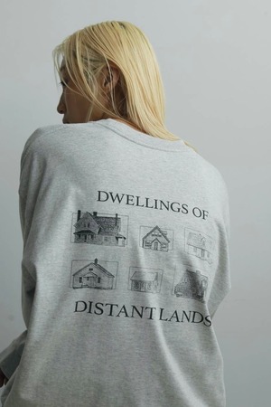 ànuke　Print Long T-shirts　プリントロングTシャツ　Gray