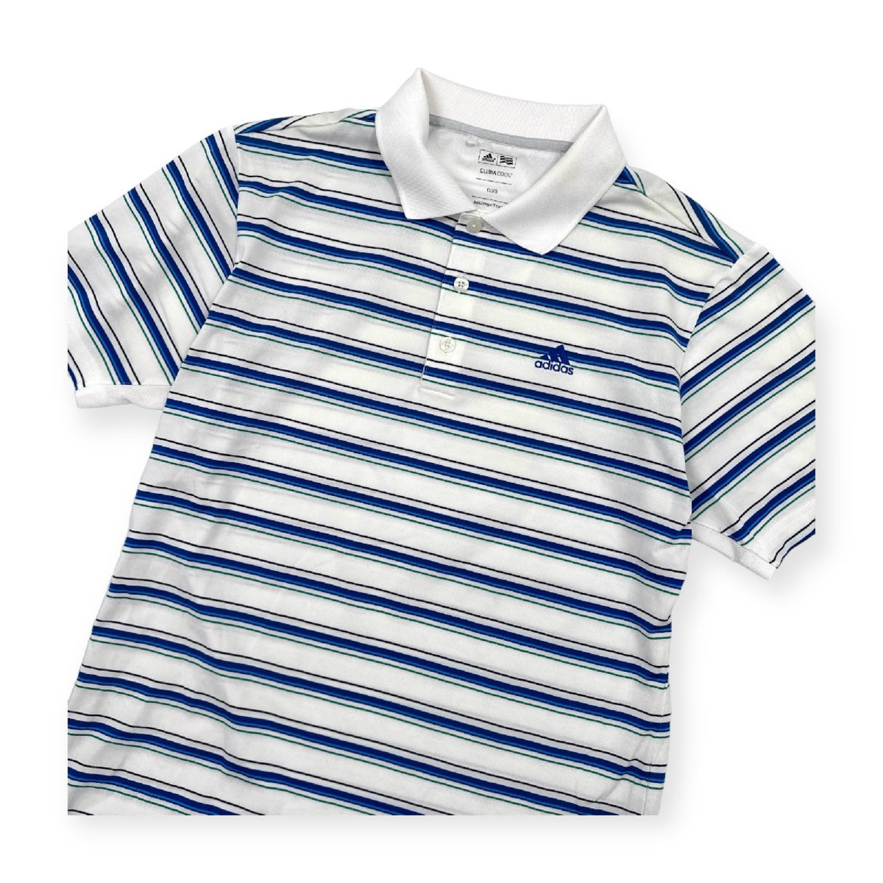 adidas GOLF アディダス ゴルフ CLIMA COOL 半袖 ポロシャツ ドライ ボーダー O/XG ホワイト メンズ スポーツ