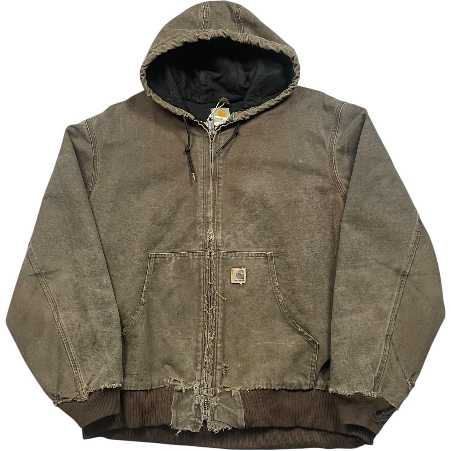 《XL》 Carhartt カーハート アクティブジャケット ワンポイント フェード CHT チョコレート USA製 no.9923