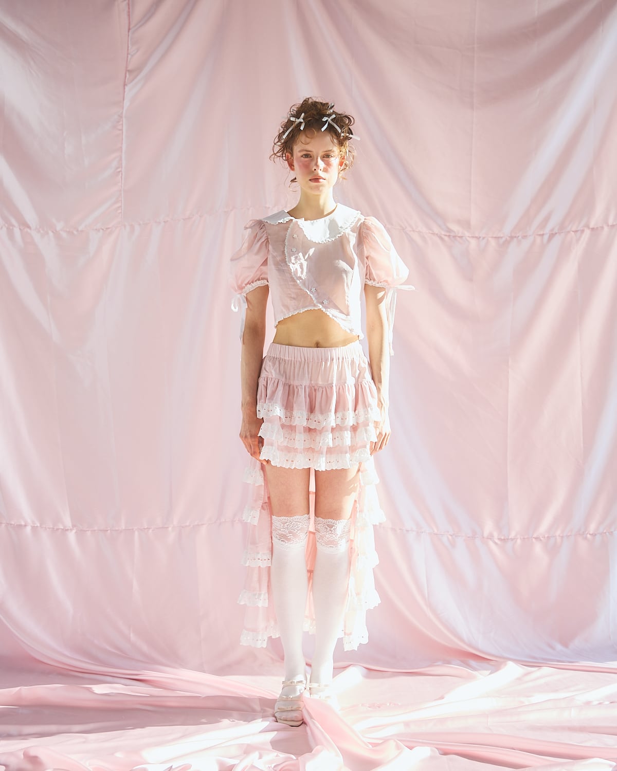 S/S アシンメトリーフリルスカート | lilLilly official webstore