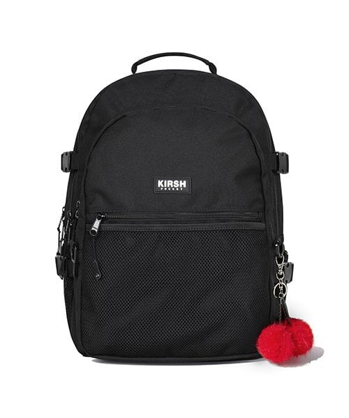 【新品】kirsh ストリーング ミニバッグ ブラック ポケットドローストリングクロスバッグ【ブラック】