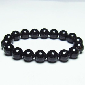 ブラックルチルクォーツ ブレスレット 11mm トルマリンインクォーツ トルマリンクォーツ 黒針 ブレス 一点物 メール便送料無料 [M便 1/10] 111-20127