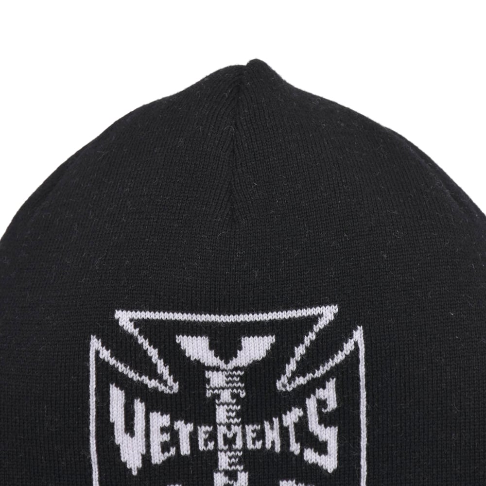 VETEMENTS】BIKER CROSS LOGO BEANIE | AYIN