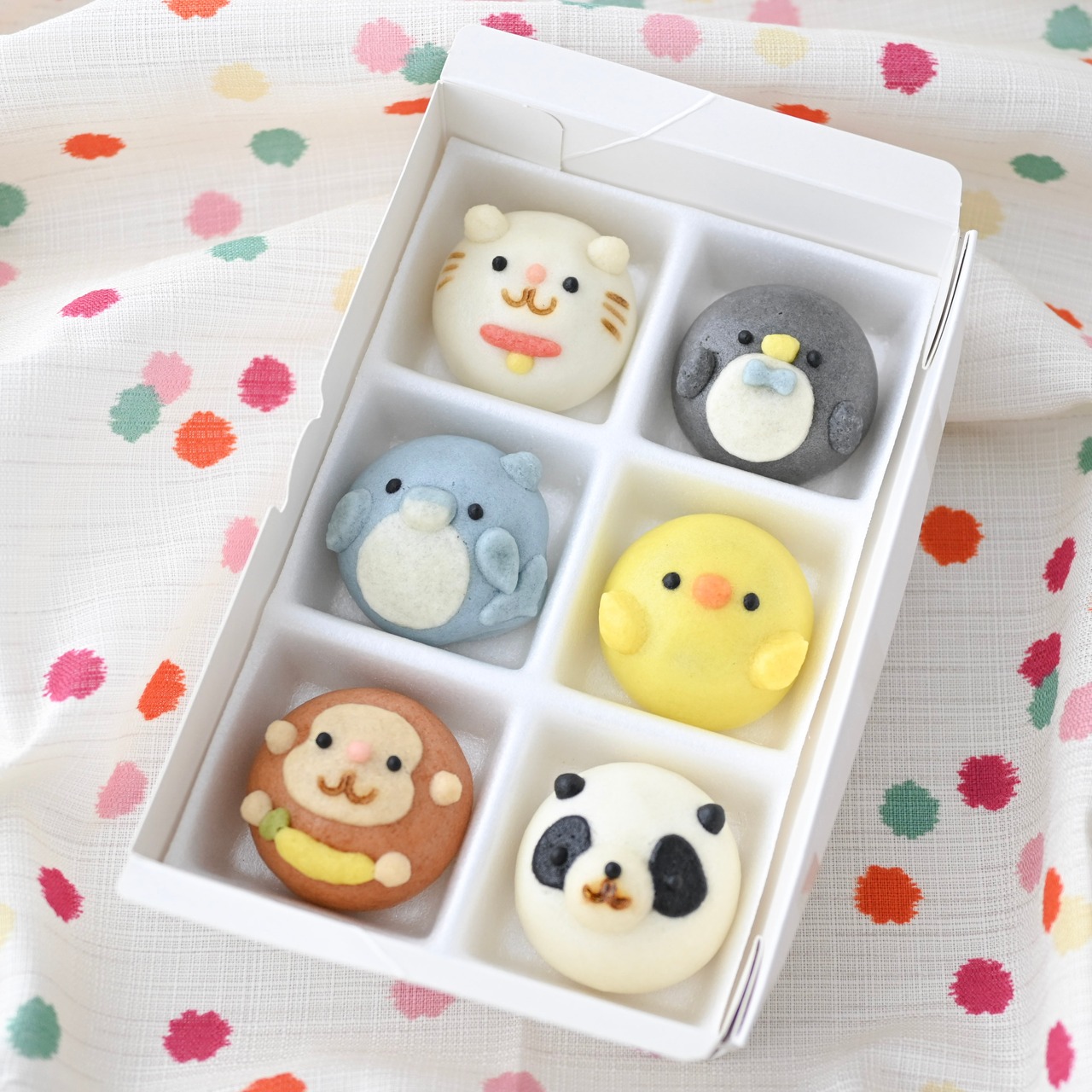 【選べる】まんまる動物まんじゅう6個入