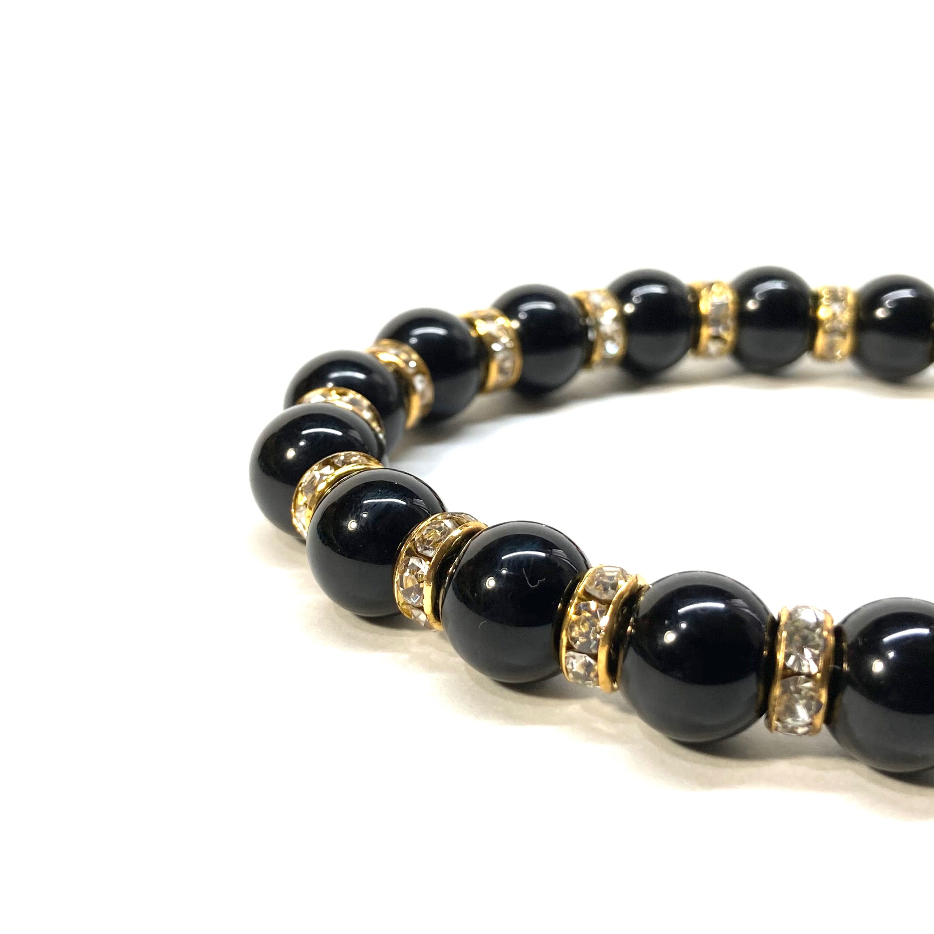 モリオン パワーストーン ブレスレット 8mm 内周19cm GD 天然石 | Pay ID